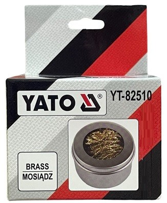 Очищувач паяльного жала YATO YT-82510 з стружки латунної поміщений в металевий к. . фото 5