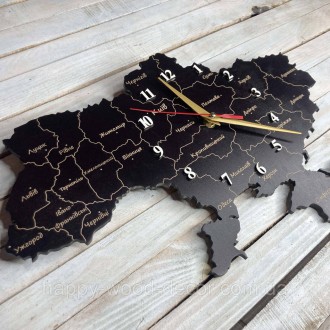 Часы настенные карта Украины:
Часы изготовлены из фанеры в форме карты Украины. . . фото 4