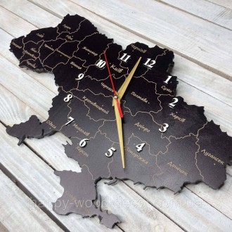 Часы настенные карта Украины:
Часы изготовлены из фанеры в форме карты Украины. . . фото 5