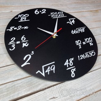 Часы настенные для учителя математики
Характеристики:
✔ Материал: фанера, МДФ; 
. . фото 1