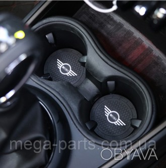 Опис Килимок у підсклянник BMW Mini (2 шт.)
	Килимок у підсклянник BMW Mini стан. . фото 1