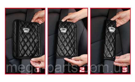 Накладка на автомобільний ремінь безпеки з короною
Особливості: 
Якісна штучна ш. . фото 7