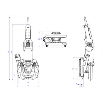 Шліфмашина по бетону Metabo RSEV 19-125 RT призначена для ефективного шліфування. . фото 4