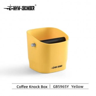 
Нок-бокс для кофейного жмыха MHW-3BOMBER, knock box настольный, 1.2 л, Желтый, . . фото 2