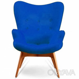 Крісло, м'які спинка і сидіння, висока спинка, матеріал вовняна тканина, зру. . фото 1