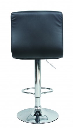 Високий барний стілець, матеріал екошкіра, металева основа з хромом, з підніжкою. . фото 4