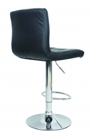 Високий барний стілець, матеріал екошкіра, металева основа з хромом, з підніжкою. . фото 5