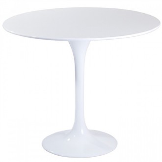 Стіл обідній квадратний, стільниця з матеріалу HPL, колір білий, розмір 80*80 см. . фото 2