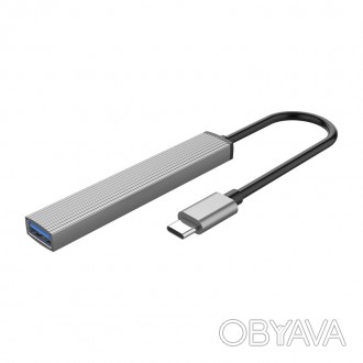 USB-хаб ORICO USB Type-C з 2 портами USB 2.0, 1 портом USB 3.0 та зчитувачем кар. . фото 1