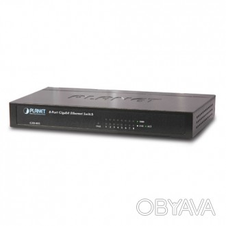 Planet GSD-805 - компактний гігабітний комутатор з 8 портами Gigabit Ethernet з . . фото 1