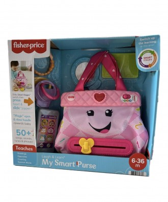 
	Інтерактивна сумочка для іграшок з 5 ігровими аксесуарами: телефон-брязкальце,. . фото 2