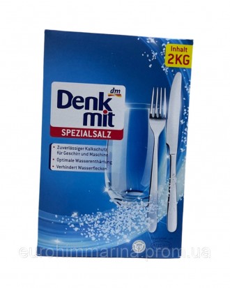 
Опис
 Сіль для посудомийних машин Denkmit Spezialsalz 
Використовуйте спеціальн. . фото 3