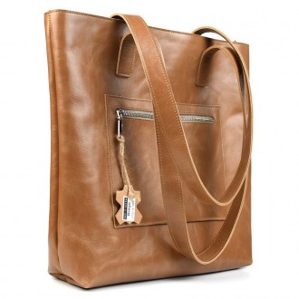 Жіноча сумка шоппер шкіра Алькор Limary lim-3440GS карамель. . фото 5