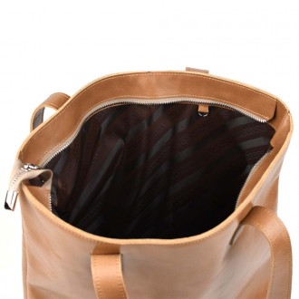 Жіноча сумка шоппер шкіра Алькор Limary lim-3440GS карамель. . фото 7
