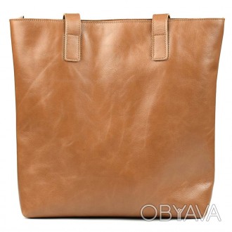 Жіноча сумка шоппер шкіра Алькор Limary lim-3440GS карамель. . фото 1