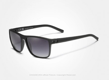 Оригинальные, поляризационные, солнцезащитные очки KINGSEVEN LC755 для мужчин им. . фото 4