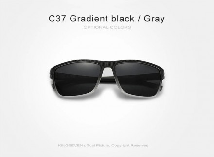 Оригінальні, поляризаційні, сонцезахисні окуляри KINGSEVEN LC755 мають новий сти. . фото 3