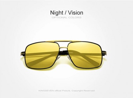Оригинальные поляризационные очки ночного видения KINGSEVEN N7891 для мужчин име. . фото 3