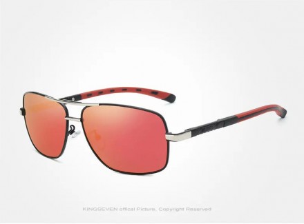 Оригінальні, поляризаційні, сонцезахисні окуляри KINGSEVEN N724 мають стильний д. . фото 4