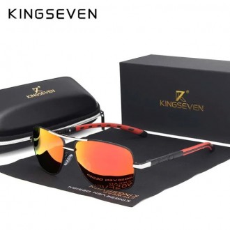Оригінальні, поляризаційні, сонцезахисні окуляри KINGSEVEN N724 мають стильний д. . фото 2