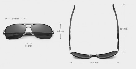 Оригінальні, поляризаційні, сонцезахисні окуляри KINGSEVEN N724 мають стильний д. . фото 5