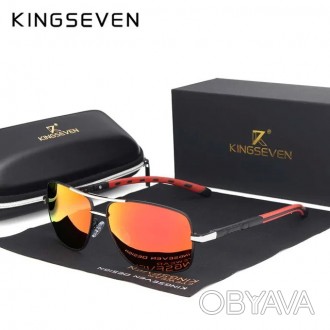 Оригінальні, поляризаційні, сонцезахисні окуляри KINGSEVEN N724 мають стильний д. . фото 1
