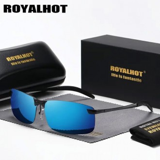 Оригинальные поляризационные солнцезащитные очки RoyalHot p10013 для мужчин имею. . фото 2