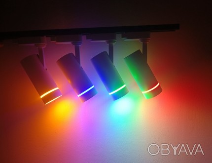 Светодиодный трековый светильник 10Вт красного, синего, желтого или зеленого цве. . фото 1