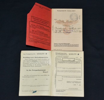 Комплект документов Deutsche Reichspost - Postsparbuch, сберегательная книжка и . . фото 3