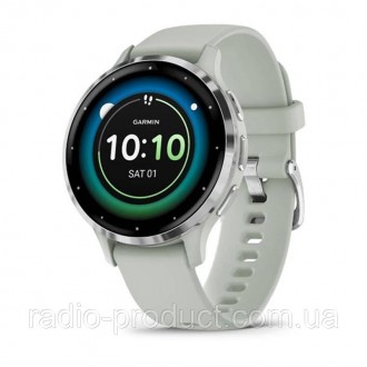 Смарт-годинник Garmin Venu 3s Silver Stainless Steel Bezel with Sage Gray Case a. Львів. фото 1 Смарт-годинник Garmin Venu 3s Silver Stainless Steel Bezel with Sage Gray Case a. Львів. фото 1