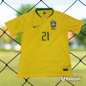 Футболка Brazil National Team, Firmino, размер-S, длина-67см, под мышками-48см, . . фото 1