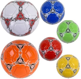 Футбольный мяч детский, для начинающих, поливинилхлорид
Мяч футбольный С 44751 &. . фото 3