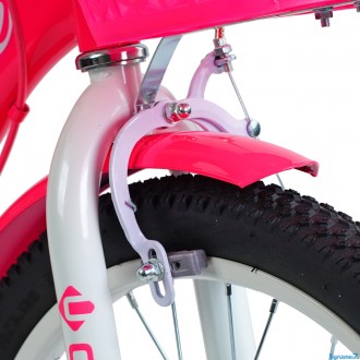 
Велосипед двухколесный с корзинокой 18 дюймов для девочки Corso Nice Pink от 6 . . фото 8