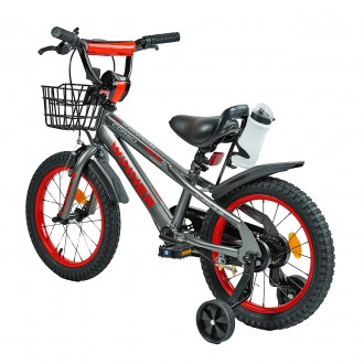 
Велосипед двухколесный 18 дюймов для мальчика Серебрянный Corso Winner от 6-8 л. . фото 4