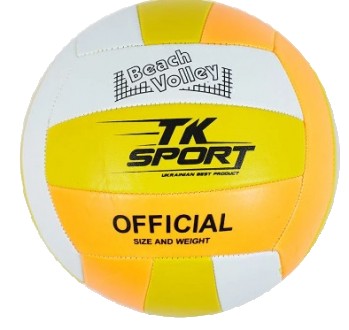 
Волейбольный мяч для зала TK SPORT, 5-ый размер, 280-300 грамм, мягкий поливини. . фото 2