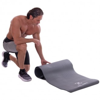 Коврик для фитнеса и йоги Professional 183x65x0,6 см темно-серый
Мягкий, резинов. . фото 7