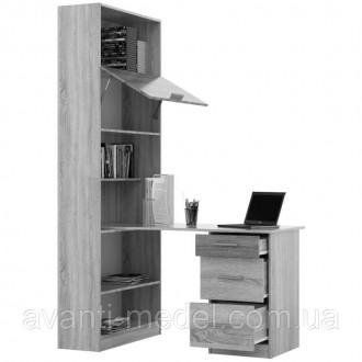 Комп'ютерний стіл з шафою Гранд для дому та офісу, виготовлений з ламінованої ДС. . фото 3