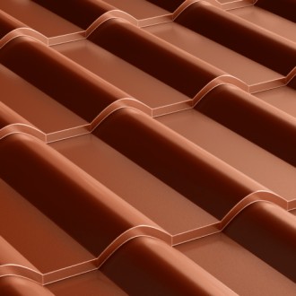 Плавні лінії металочерепицінадають ніжності дизайну даху будь-якої форми і склад. . фото 5