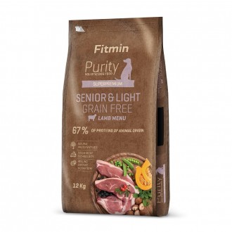 Корм для собак Fitmin dog Purity GF Senior&Light Lamb 12кг. Ровно. фото 1 Корм для собак Fitmin dog Purity GF Senior&Light Lamb 12кг. Ровно. фото 1
