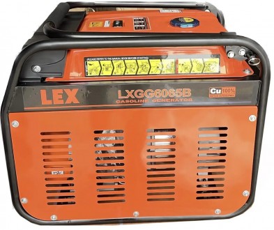 Бензиновый генератор LEX 6,5 кВт LXGG6065BES демонстрирует высокое качество рабо. . фото 5