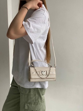 
Женская сумочка в стиле рептилии, с одной ручкой, на одно отделение, фурнитура . . фото 8