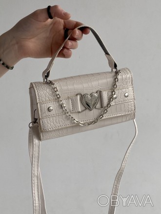 
Женская сумочка в стиле рептилии, с одной ручкой, на одно отделение, фурнитура . . фото 1