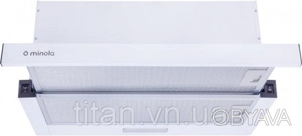 Телескопічна кухонна витяжка Minola HTL 6714 WH 1100 LED обладнана одним двигуно. . фото 1