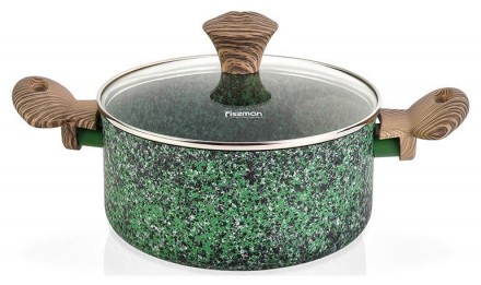 Кастрюля Fissman Malachite 2.7л с антипригарным покрытием EcoStone. Харків. фото 1