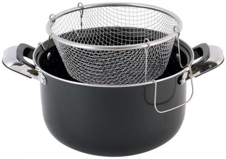 Кастрюля-фритюрница Kamille Lexine Ø24см (4л). Харків. фото 1