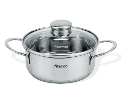 Кастрюля Fissman BAMBINO 900мл со стеклянной крышкой. Харків. фото 1