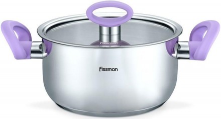 Кастрюля Fissman Veronica 6.1л с бакелитовыми ручками. Харків. фото 1