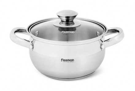 Кастрюля Fissman Prime 1.9л из нержавеющей стали. Харків. фото 1