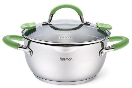 Кастрюля Fissman Charlotte 4.7л с крышкой-дуршлагом. Харків. фото 1