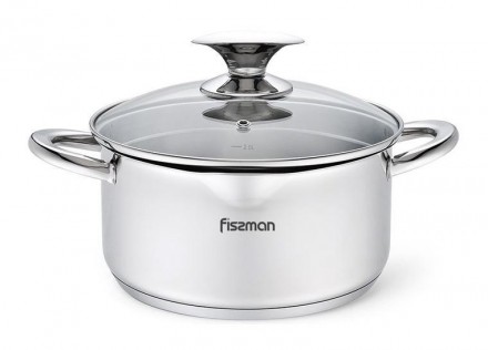 Кастрюля Fissman Elegance 2.2л из нержавеющей стали. Харків. фото 1
